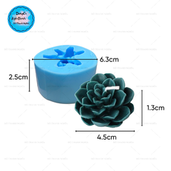 Khuôn Silicon - Sen Đá - Tia Tầng 4.5cm