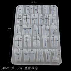 Khuôn Silicon - Chữ Cái IN - Đại 5cm Đứng