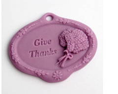 Khuôn Silicon - Chữ Give Thanks - Kèm Hoa