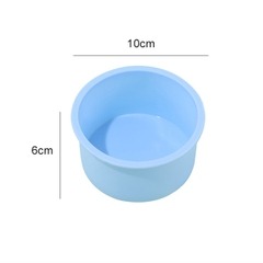 Khuôn Silicon - Đế - Tròn Trơn 4in - 10cm H6cm