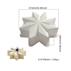 Khuôn Silicon - Đế - Cánh Tuyết Ngôi Sao 22cm Làm Mâm Cúng
