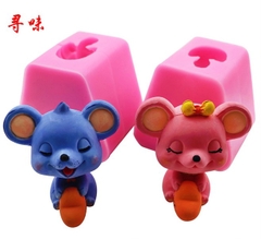 Khuôn Silicon - Động Vật - Chuột Cầm Tim - chuột đực chuột nam