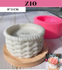 Khuôn Silicon - Đế - Đan - Đế 8.5cm Bình Hoa
