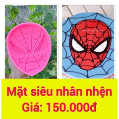 Khuôn Silicon - Siêu Nhân - Nhện Mặt To 16x12cm
