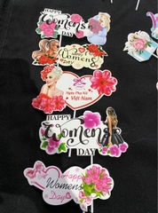 SET CẮM BẢNG WOMENS DAY 20/10- PHỤ KIỆN TRANG TRÍ BÁNH
