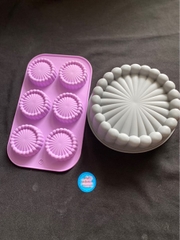 Khuôn Silicon - Đế - Quạt Thanh Viền - Vĩ 19.5cm