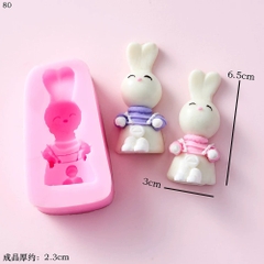 Khuôn Silicon - Động Vật - Con Thỏ 6.5cm