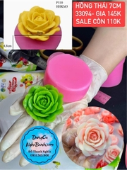 Khuôn Silicon - Hoa Hồng Nở - SL110 - 7cm - Thái Nở SL110