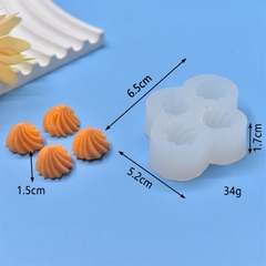 Khuôn Silicon Set 4 Khuôn Hoa Thị Xoắn