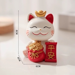 Khuôn Silicon - Động Vật - Mèo Thần Tài -Thỏi Vàng - Hủ Vàng 2 Mảnh 9cm
