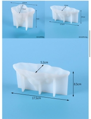 Khuôn Silicon - Ngọn Núi - Set 3c 5-10-17cm