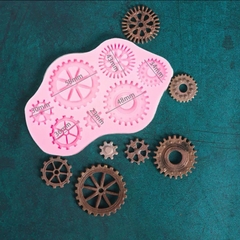 Khuôn Silicon - Bánh Kẹo Chi Tiết Bánh Răng Cưa