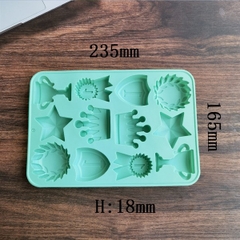 Khuôn Silicon - TH Huy Hiệu Vương Miệng Ngôi Sao Vĩ 12c