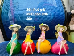 Tượng Công Chúa - Cô Gái - PKD - Set 4 - Cô Gái Ngồi
