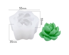 Khuôn Silicon - Sen Đá Nở - Cánh Nhọn 4.3cm