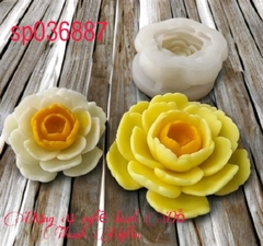 Khuôn Silicon - Hoa Hồng Lai - Hồng Trà - 6cm