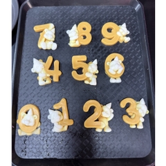 Khuôn Silicon - Số Gấu Số 4 (0-9)