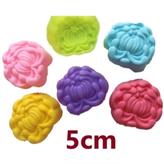 [10 cup] Khuôn Silicon - Cup Set 5cm - M09 - Cúc Chụm