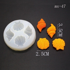 Khuôn Silicon - Sinh Vật Biển TH - Sò Ốc - 4c