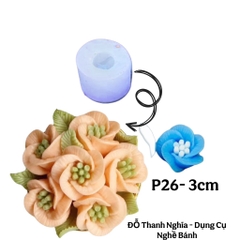 Khuôn Silicon - Hoa Cúc Xoay P26 - 3cm