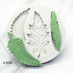 Khuôn Silicon - Lá 6-7cm - 3c - Tròn