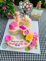 Khuôn Silicon - Số 0-9 - Số To 25cm (9 & 6 dùng chung)
