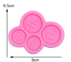 Khuôn Silicon - Tết Túi Tiền $ - ĐỒNG TIÊN TRÒN