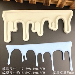 Khuôn Silicon - Viền Chuỗi Họa Tiết - Tan Chảy 17x8cm