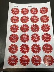 Decal Chủ Đề Trung Thu - Tem Nhân Bánh