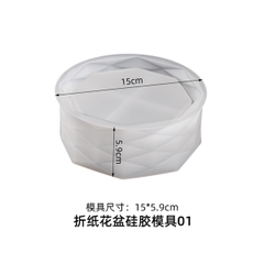 Khuôn Silicon - Bình Hoa - Chậu Hoa Sọc Ngang