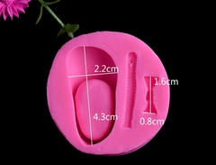 Khuôn Silicon - Em Bé Giày - Dây Nơ 3c