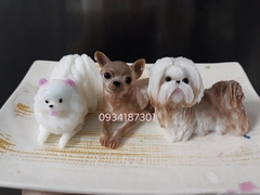 Khuôn Silicon - Động Vật - Chó Xù Đứng - 6.5cm