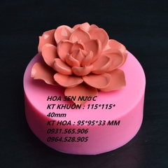 Khuôn Silicon - Hoa Sen Thái Nở - 10.5cm - Nụ Hồng