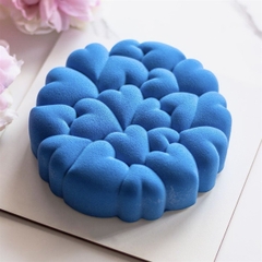 Khuôn Silicon - Đế - Tim Mâm Cúng - Trái Tim Mặt 18cm