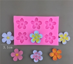 Khuôn Silicon - Hoa Mai Đào Nằm - 3cm - 6c