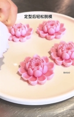 Khuôn Silicon - Hoa Sen Thái Nở - Hoa Sen 9cm Mã B