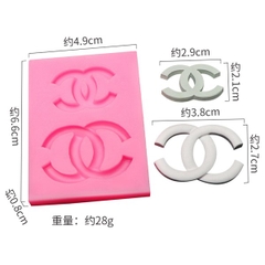 Khuôn Silicon - Logo - Chanel Lớn - Nhỏ 2c