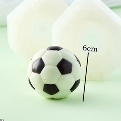 Khuôn Silicon - Cầu Thủ - Trái Banh 2 Mảnh 6cm