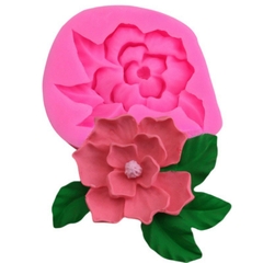 Khuôn Silicon - Chùm Hoa Cúc - Cánh Thẳng Kèm Lá 7.1cm