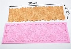 Khuôn Silicon - Viền Mảng Họa Tiết - Hoa Mai 37.5x11cm