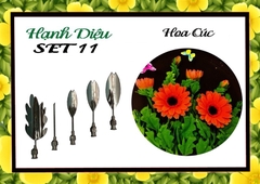 Kim 3D Inox - Bộ 5 - Mẫu 11 Hoa Cúc