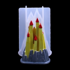 Khuôn Silicon - Lâu Đài - Chóp 9.2cm Núi