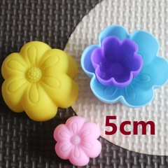 [10 cup] Khuôn Silicon - Cup Set 5cm - M23 - Mai Đào Nhụy 6c