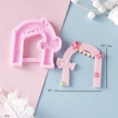 Khuôn Silicon - Cánh Cửa Baby 7.8cm
