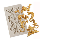 Khuôn Silicon - Viền Họa Tiết - Họa Tiết Cong 7c