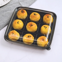 Bản sao của Hộp Nhựa - Vuông 9 Ngăn JHL999 - 21x21x5cm Đế đen