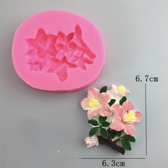 Khuôn Silicon - Chùm Hoa Cúc - Kèm Lá 6.7cm