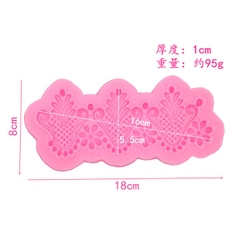 Khuôn Silicon - Viền Chuỗi Họa Tiết - Mai Uốn 18x8cm