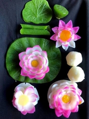 Khuôn Silicon - Lá Sen - 9x8cm - Có Gờ