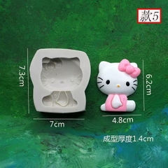 Khuôn Silicon - Mèo Kitty - Mẫu 5